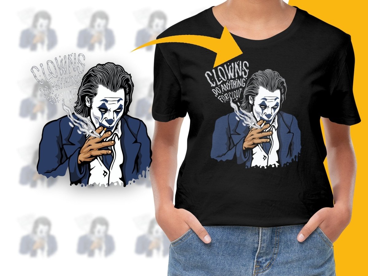 Clowns Do Anything For Laughs Smoking Cool Graphic PNG File - Teepew