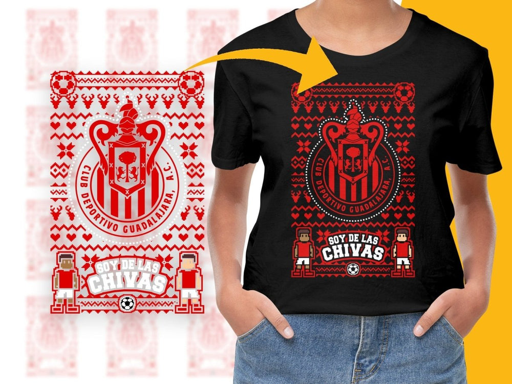 Club Deportivo Guadalajara A.C. Retro Christmas PNG File - Teepew