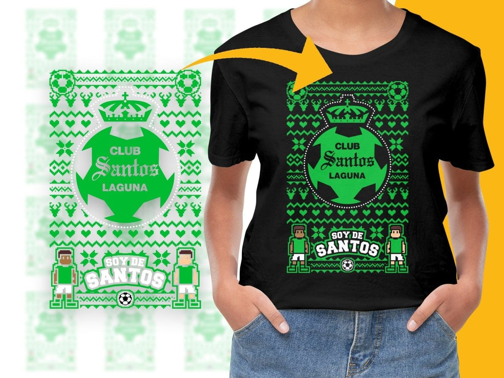 Club Santos Laguna Pixel Art Christmas PNG File - Teepew