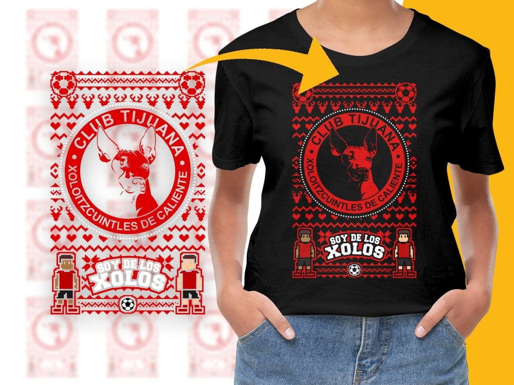 Club Tijuana Christmas Xoloitzcuintles De Caliente PNG File - Teepew