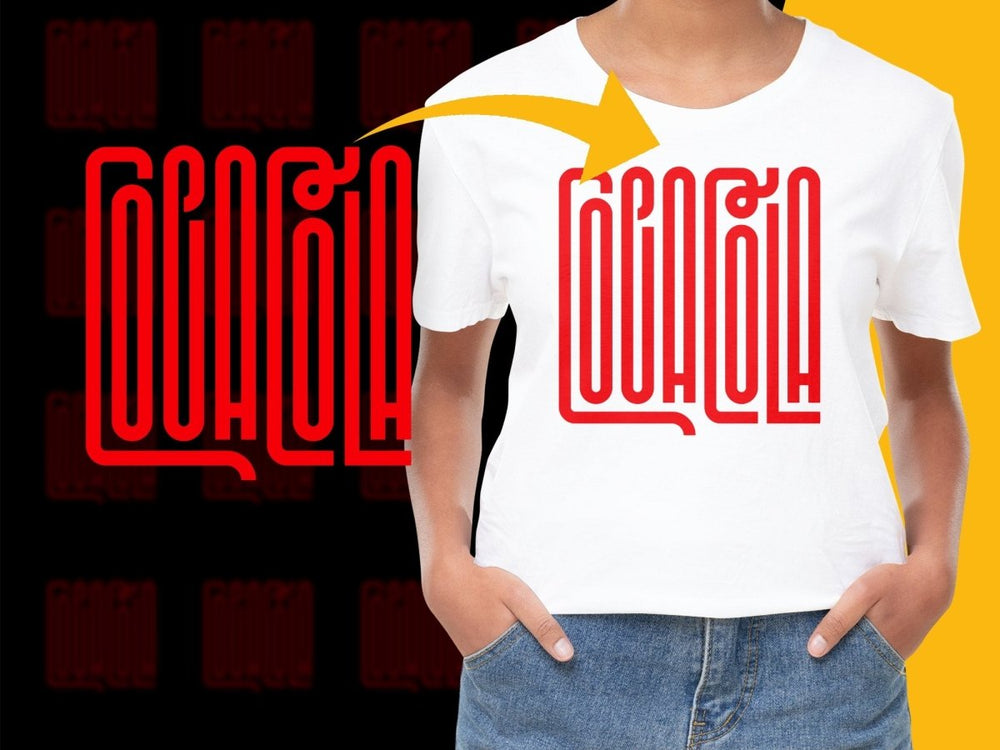 Coca Cola Retro Logo Design PNG File - Teepew