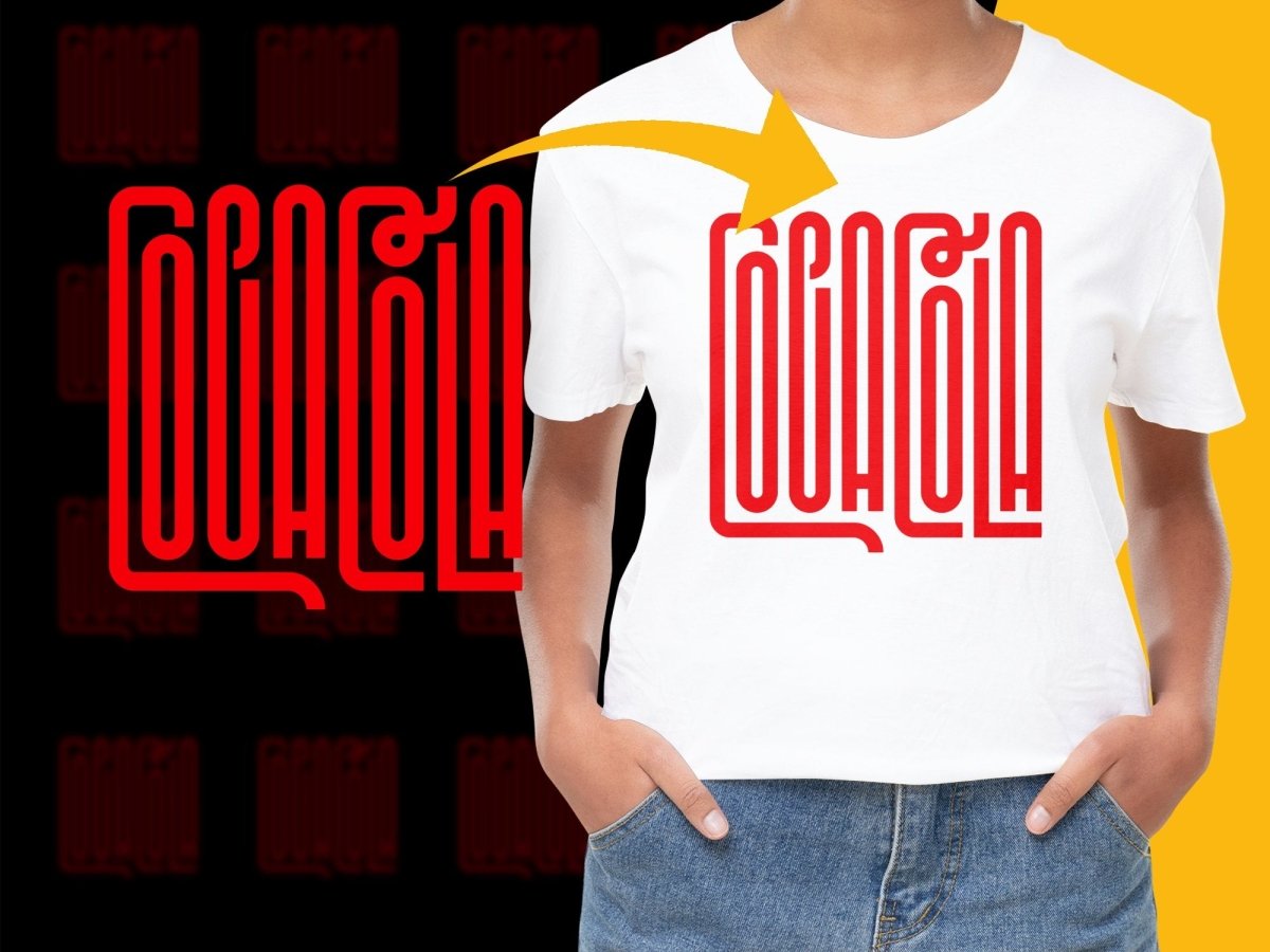 Coca Cola Retro Logo Design PNG File - Teepew