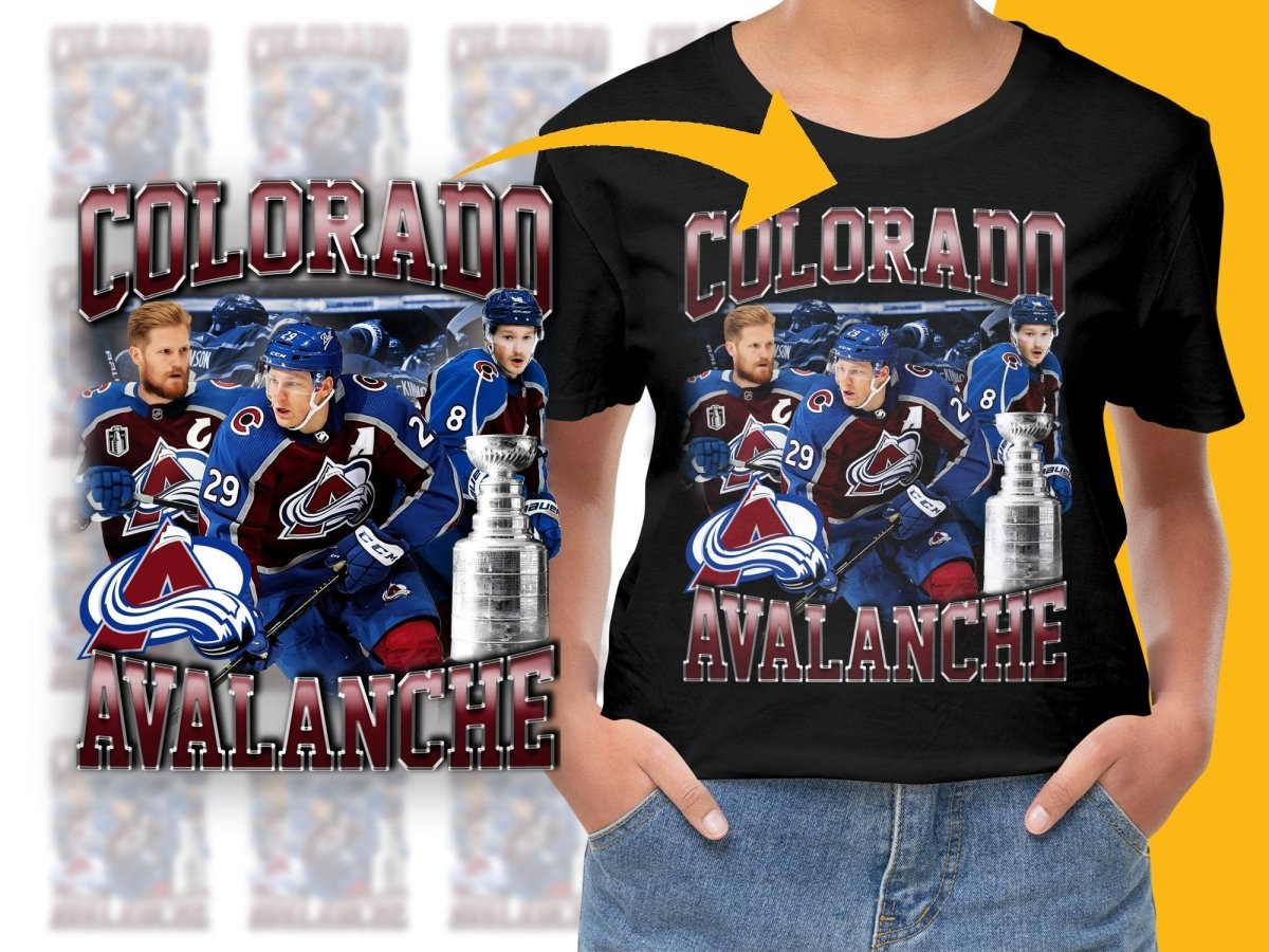 Colorado Avalanche Hockey Team Themed Graphic PNG File - Teepew