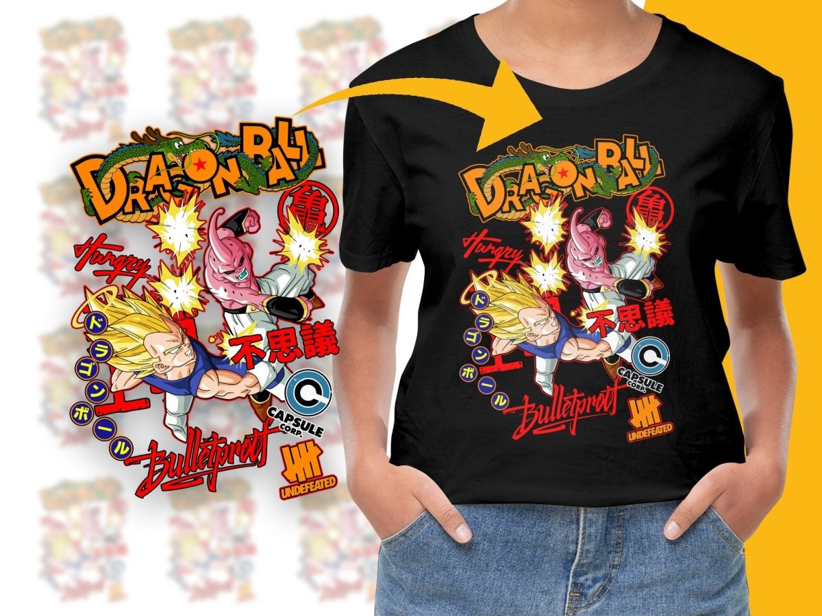Colorful Dragon Ball Z Characters Fighting PNG File - Teepew