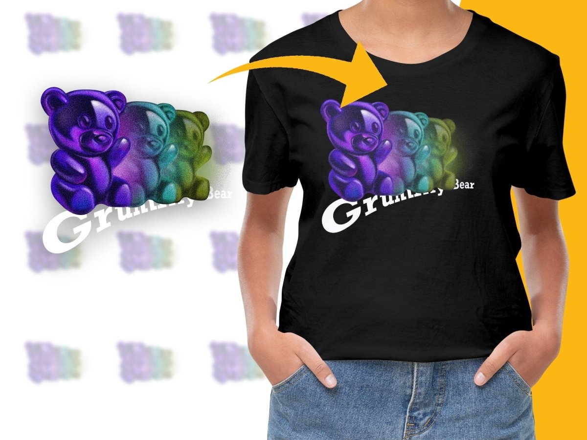 Colorful Gradient Teddy Bear Design PNG File - Teepew