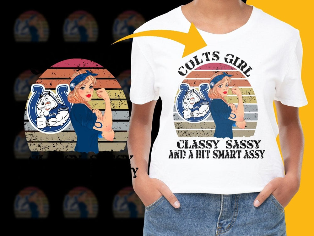 Colts Girl Graphic Classy Sassy and Smart Assy PNG File - Teepew