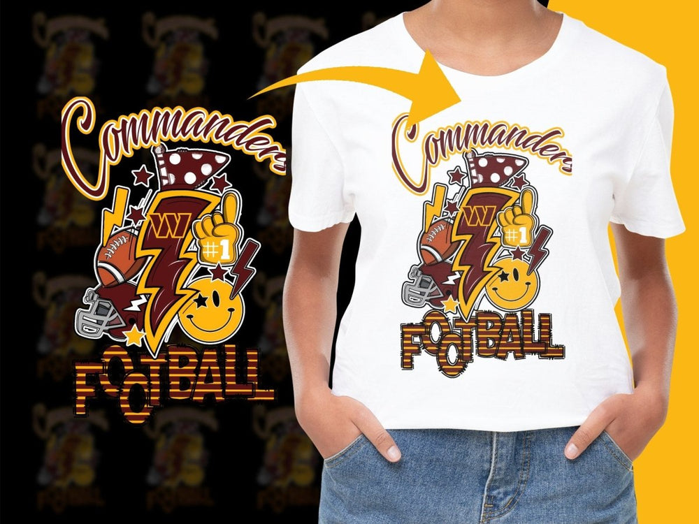 Commanders NFL Football Graphic Print PNG File - Teepew
