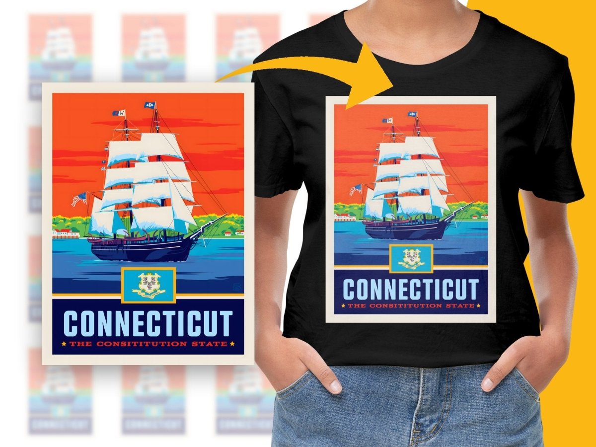 Connecticut The Constitution State Ship PNG File - Teepew