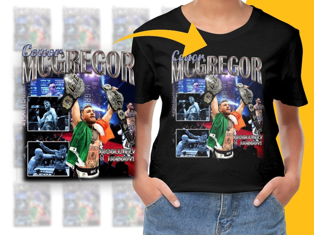 Conor McGregor UFC Champion Absolutely Nobody PNG File - Teepew
