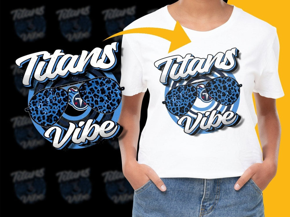 Cool Blue Titans Vibe Graphic Print PNG File - Teepew