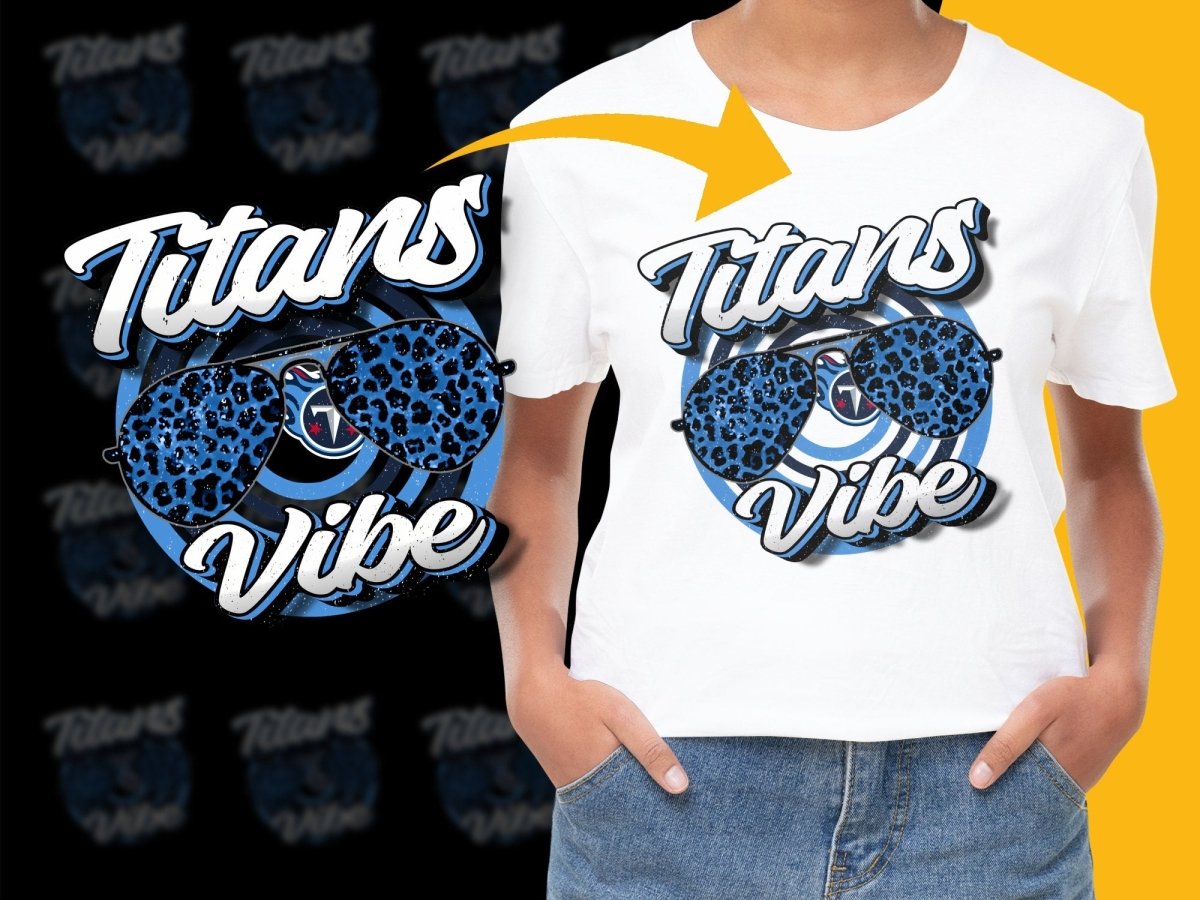 Cool Blue Titans Vibe Graphic Print PNG File - Teepew