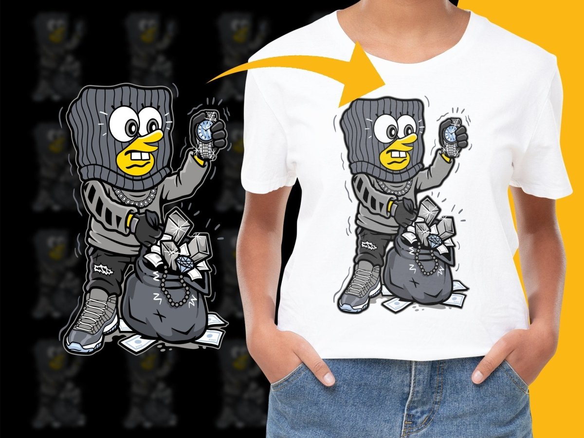 Cool Cartoon Character Checking Watch PNG File - Teepew