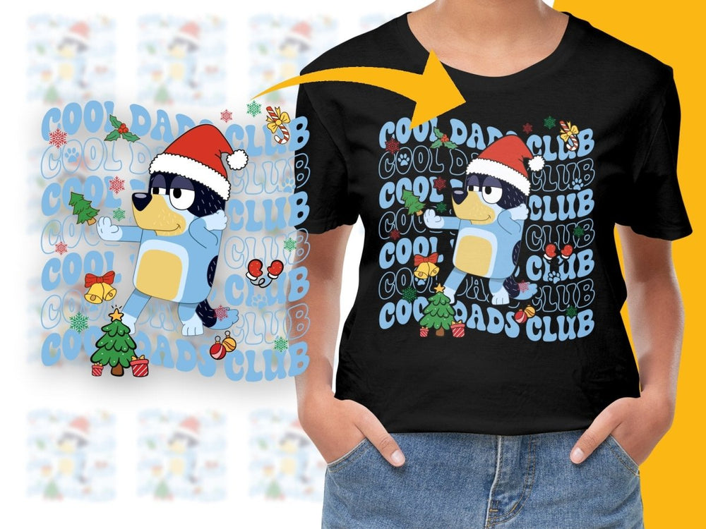 Cool Dads Club Christmas Bluey Graphic PNG File - Teepew