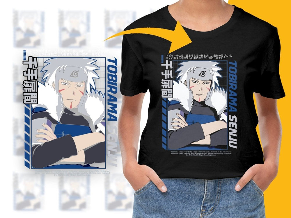 Cool Design Featuring Tobirama Senju Anime Character PNG File - Teepew