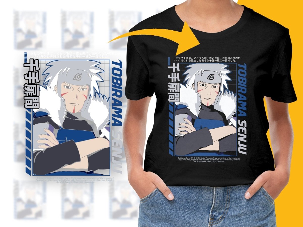 Cool Design Featuring Tobirama Senju Anime Character PNG File - Teepew