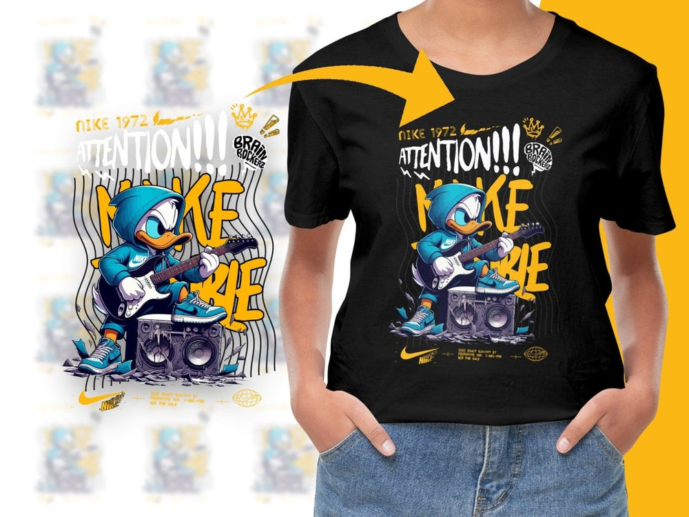 Cool Donald Duck Playing Guitar Graphic PNG File - Teepew