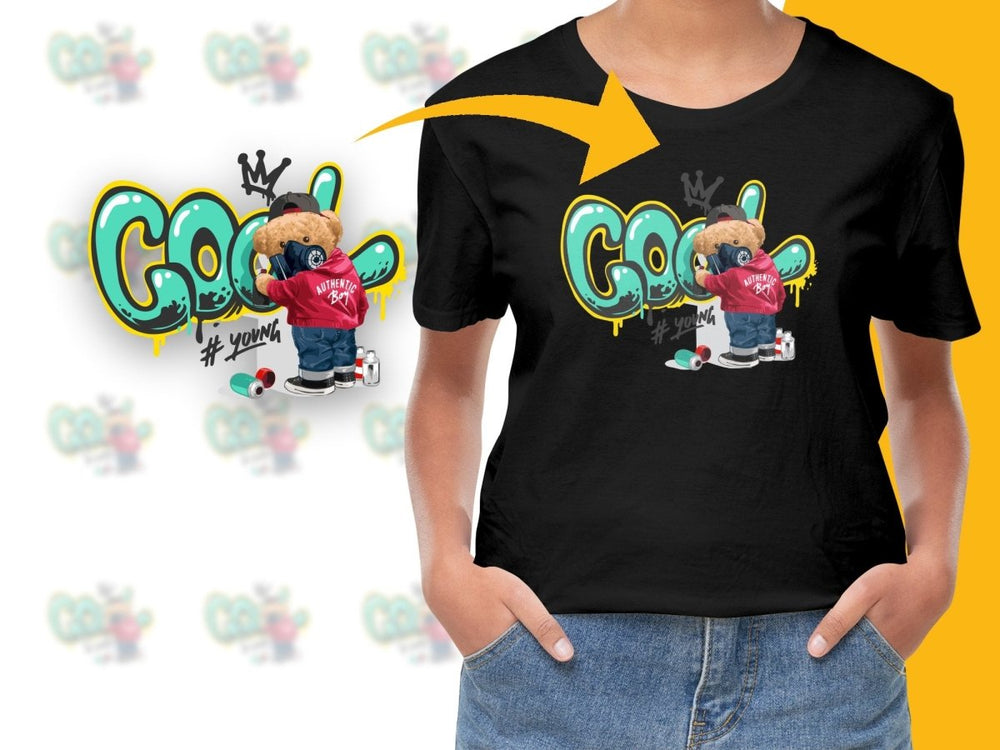 Cool Graffiti Bear with Vibrant Colors Artwork PNG File - Teepew
