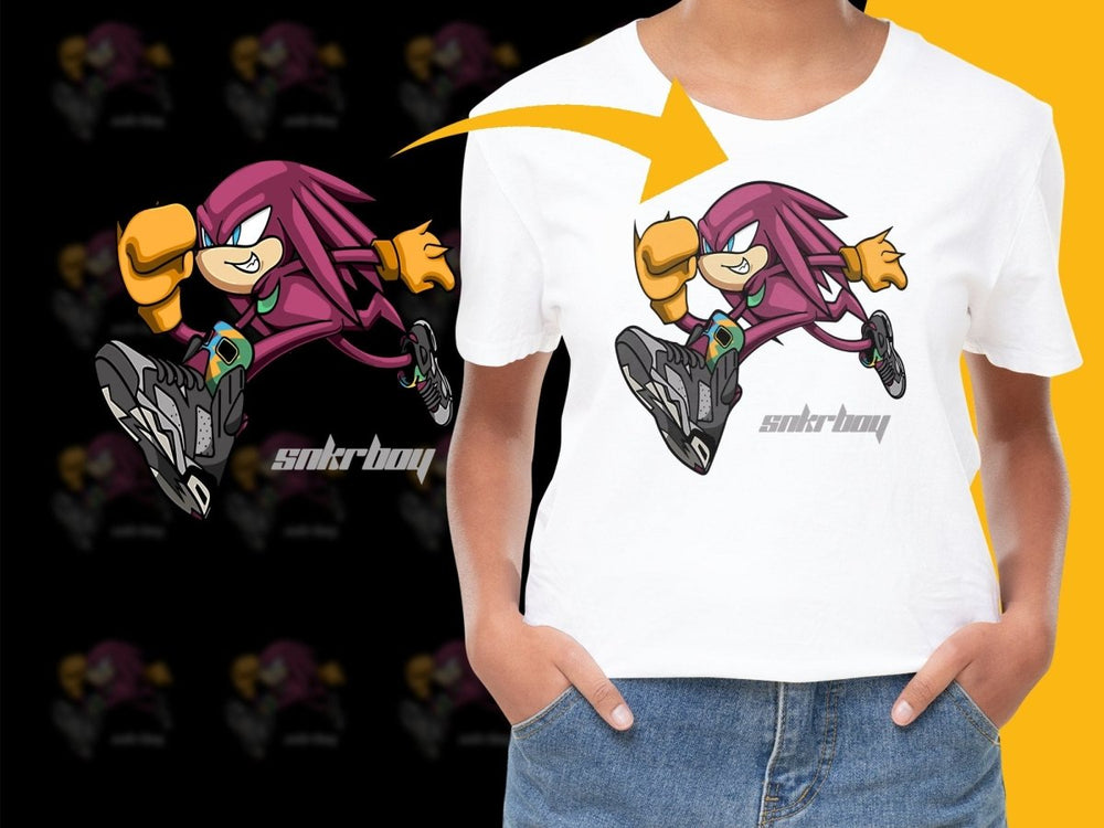 Cool Graphic Design Knuckles Character StreetWear PNG File - Teepew