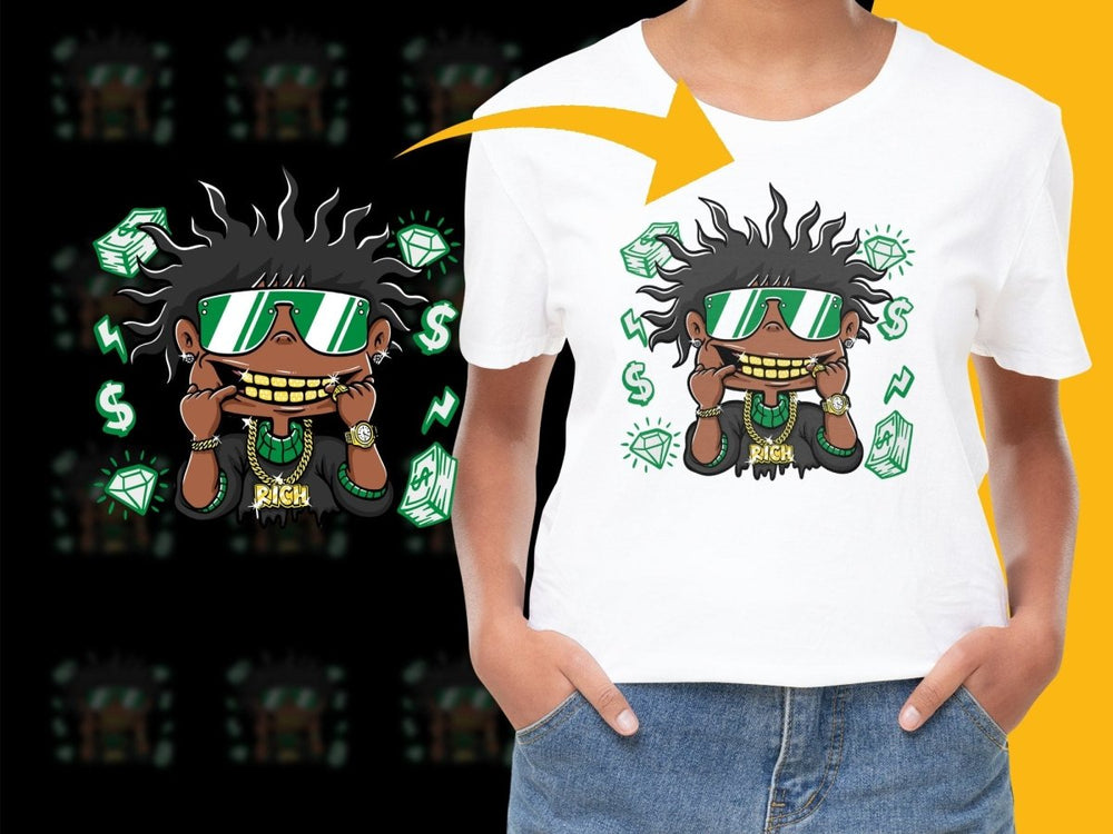 Cool Graphic Streetwear Rich Attitude PNG File - Teepew