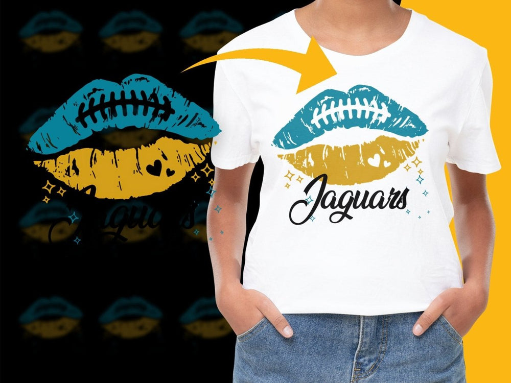 Cool Jaguars Football Lips Graphic PNG File - Teepew