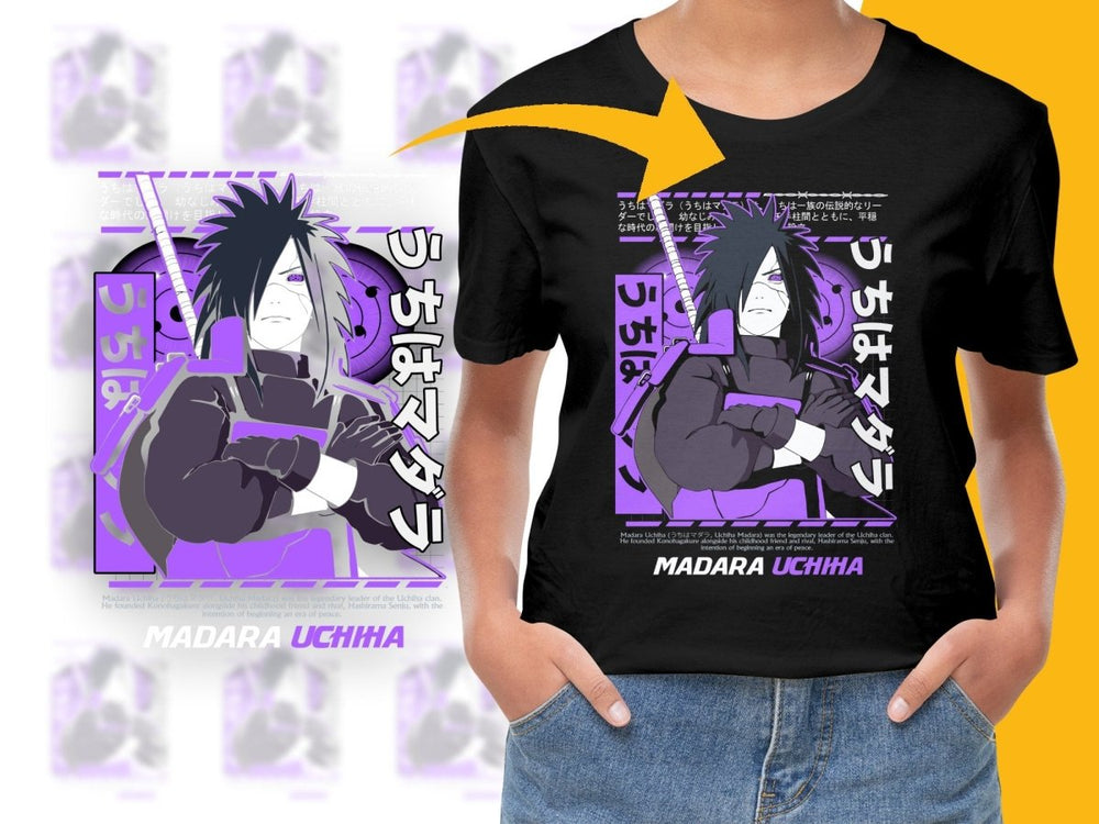 Cool Purple Uchiha Madara Anime Graphic PNG File - Teepew