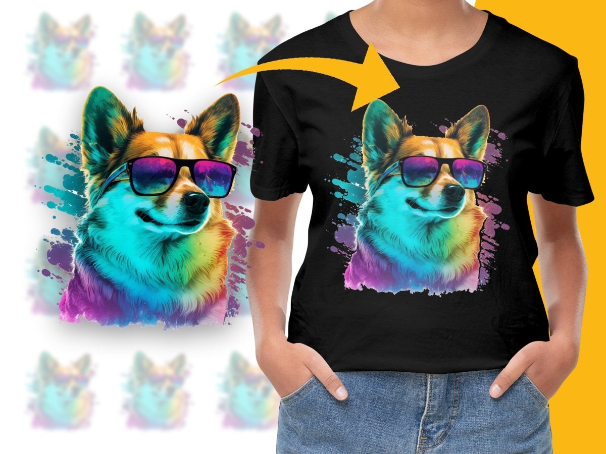 Cool Stylish Corgi Wearing Sunglasses Graphic PNG File - Teepew