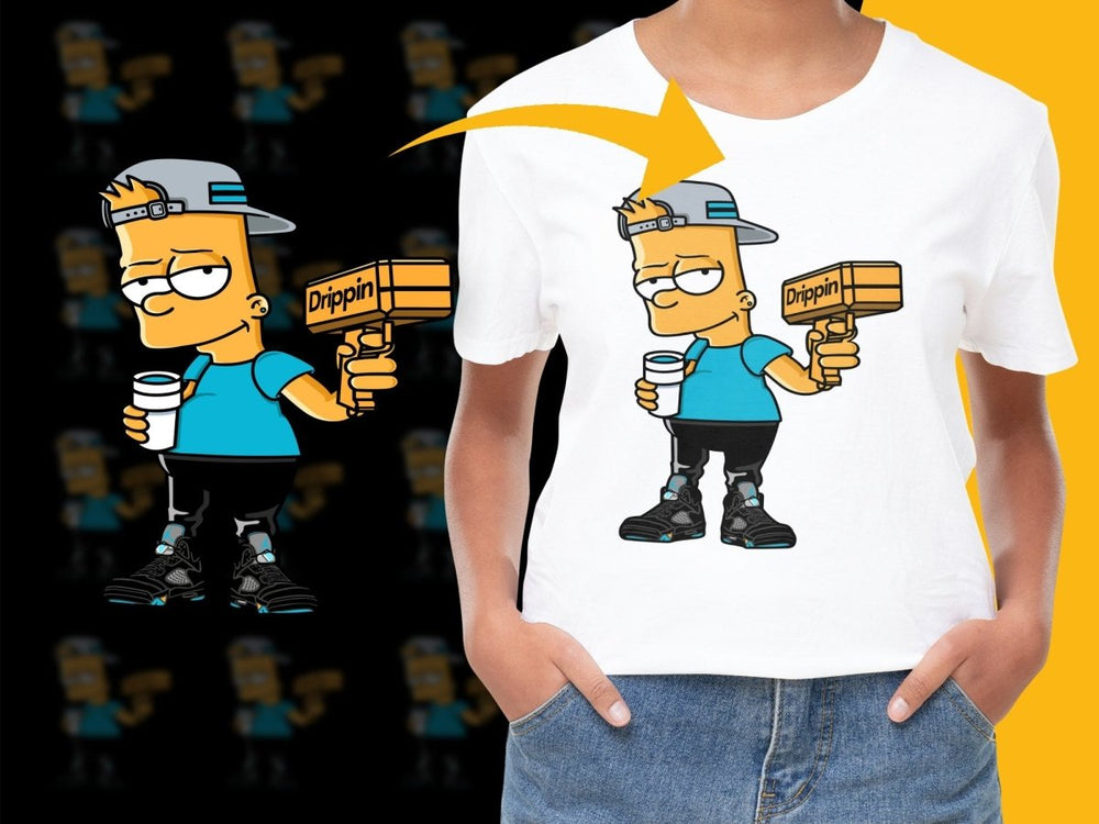 Cool Urban Cartoon Style Character with Hammer PNG File - Teepew