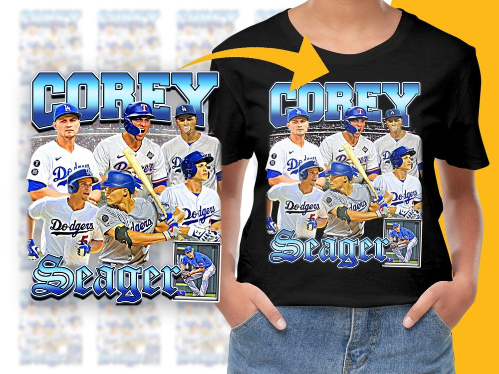 Corey Seager MLB Baseball Bootleg Graphic PNG File - Teepew