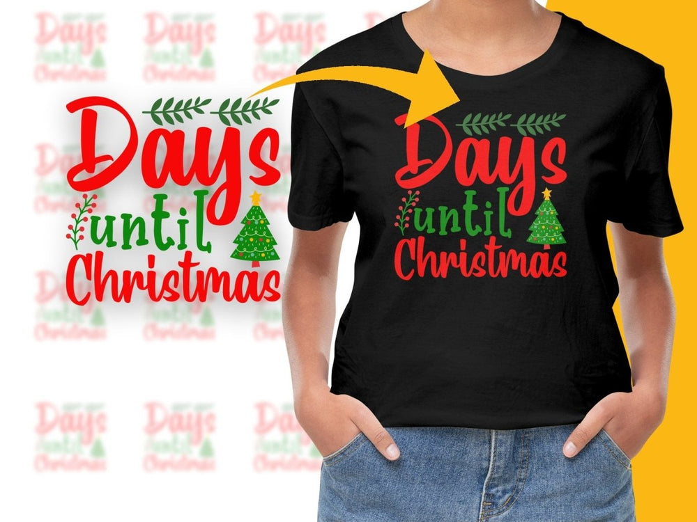 Countdown to Christmas Festive Holiday PNG File - Teepew