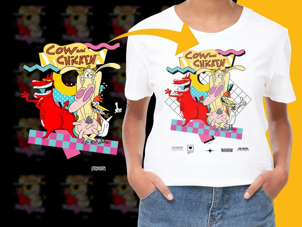 Cow and Chicken Cartoon Network Graphic Print PNG File - Teepew