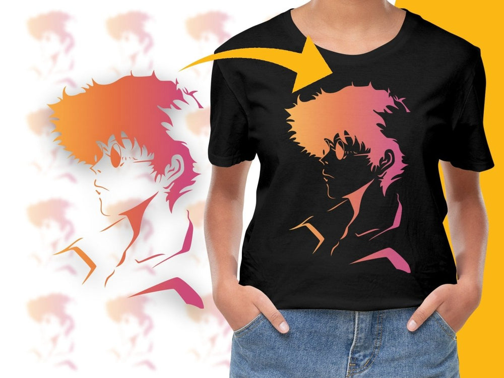 Cowboy Bebop Spike Spiegel Poster Gradient Digital - Teepew