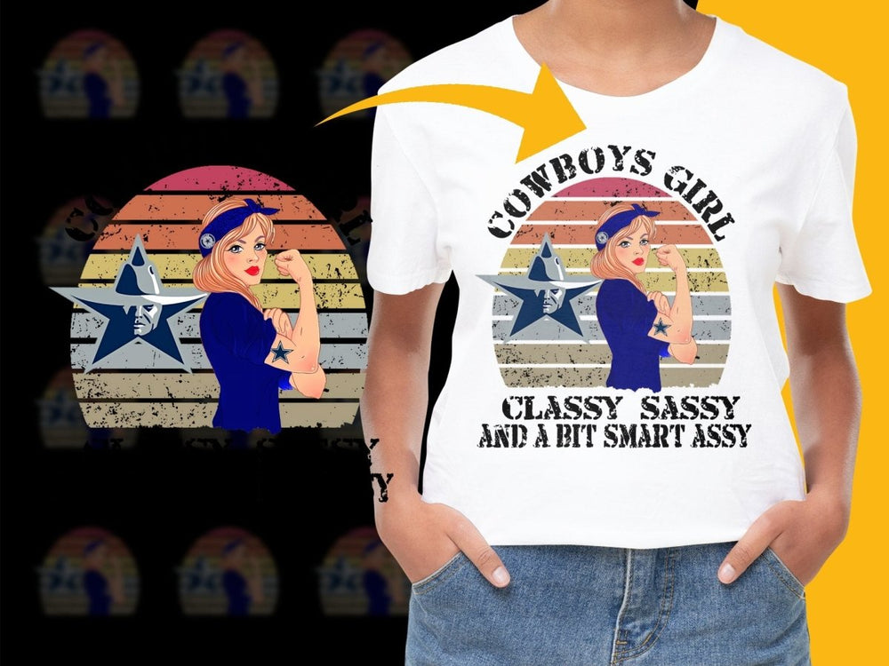 Cowboys Girl Classy Sassy Smart Assy PNG File - Teepew