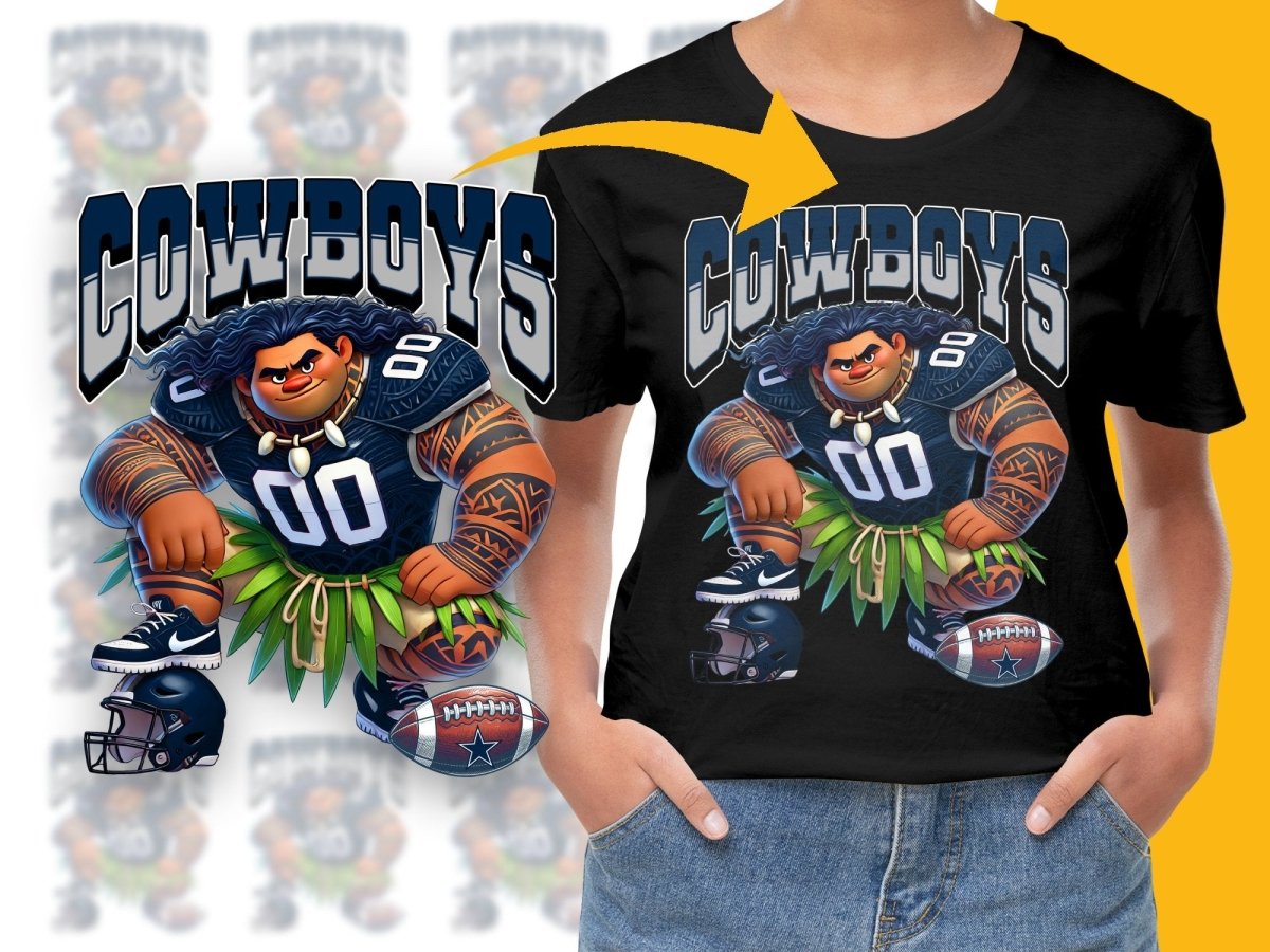 Cowboys NFL Football Team Maui Moana PNG File - Teepew