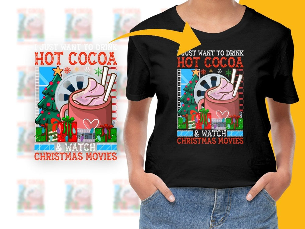 Cozy Hot Cocoa and Christmas Movies PNG File - Teepew