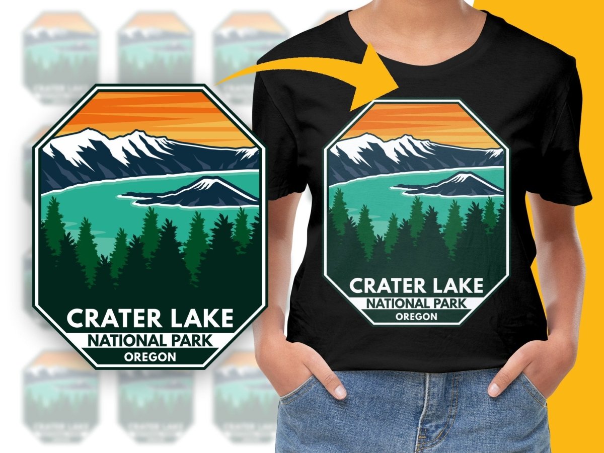 Crater Lake National Park Oregon Scenic Png Digital Download - Teepew