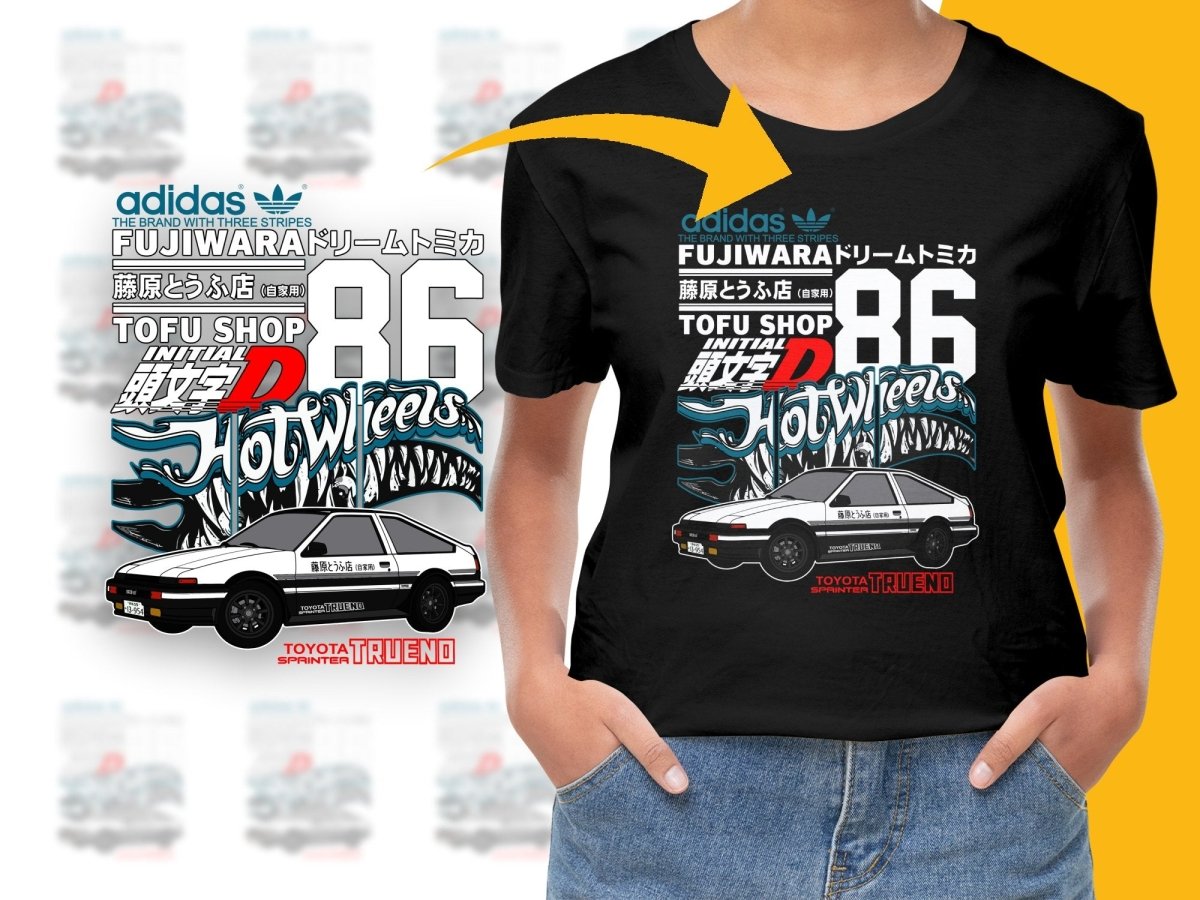 Custom Toyota Sprinter Trueno and Initial D PNG File - Teepew