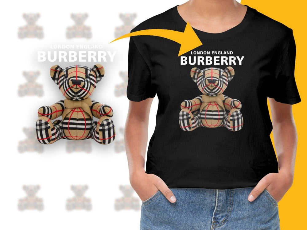 Cute and Stylish Checkered Bear Design PNG File - Teepew