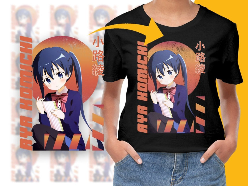 Cute Anime Aya Komichi Character PNG Digital Download - Teepew