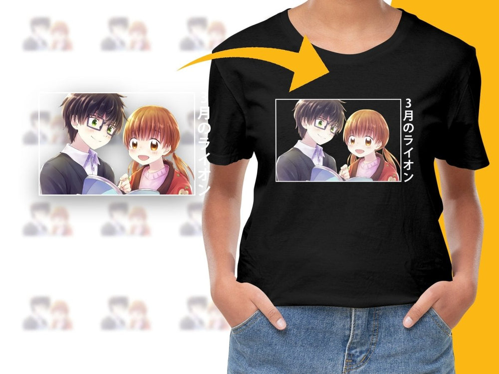 Cute Anime Couple Reading Book PNG Digital Download - Teepew