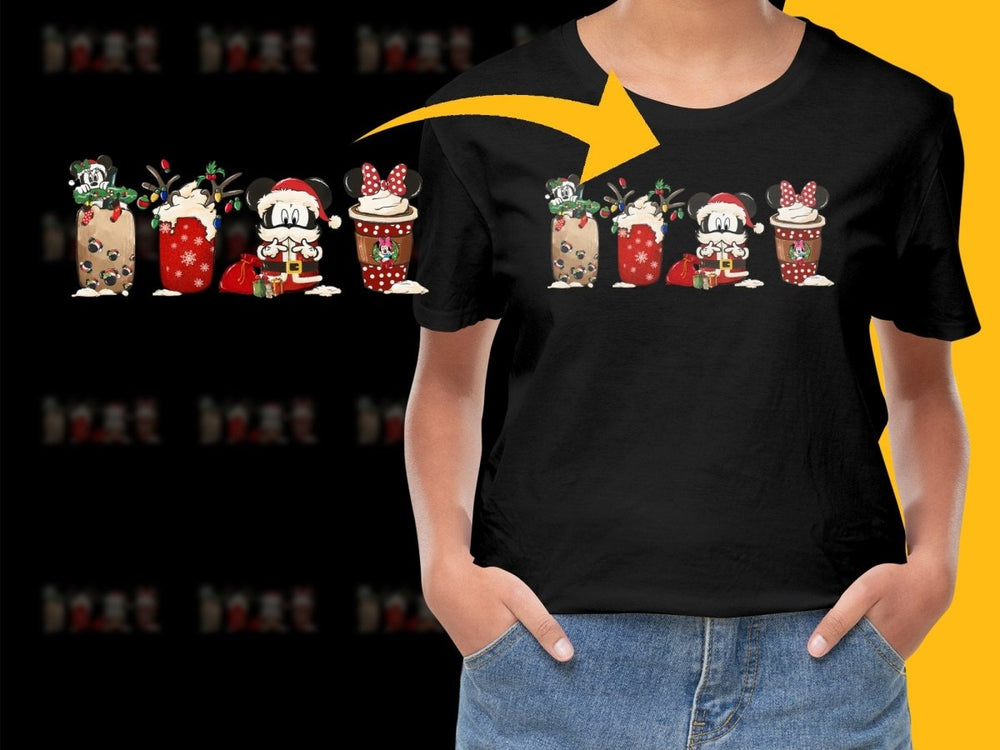 Cute Christmas Mickey and Minnie Holiday PNG File - Teepew