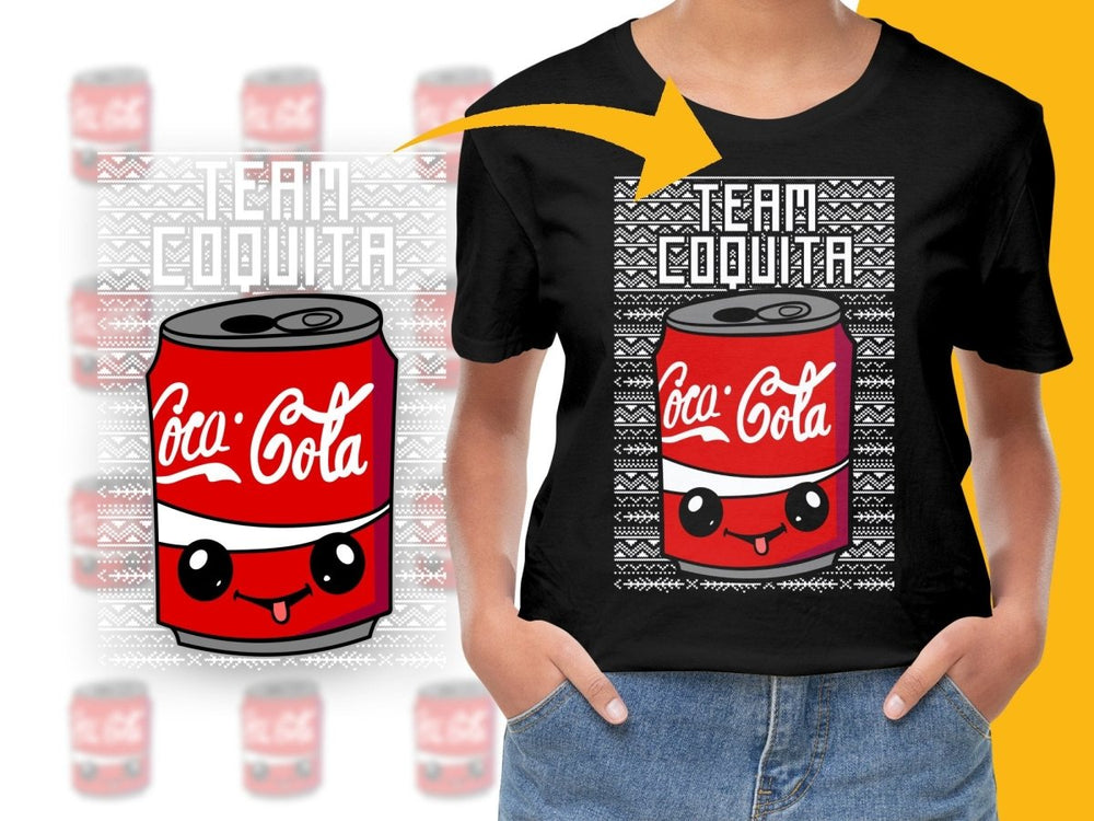 Cute Coca Cola Can Cartoon Christmas Fun PNG File - Teepew