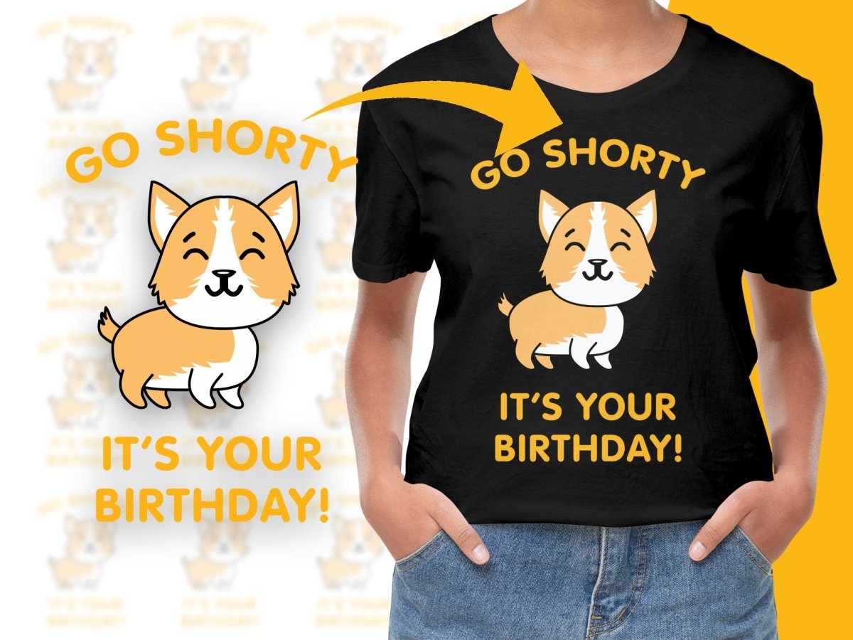 Cute Corgi Birthday Celebration Graphic PNG File - Teepew
