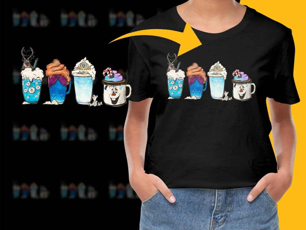 Cute Disney Frozen Characters Christmas PNG File - Teepew