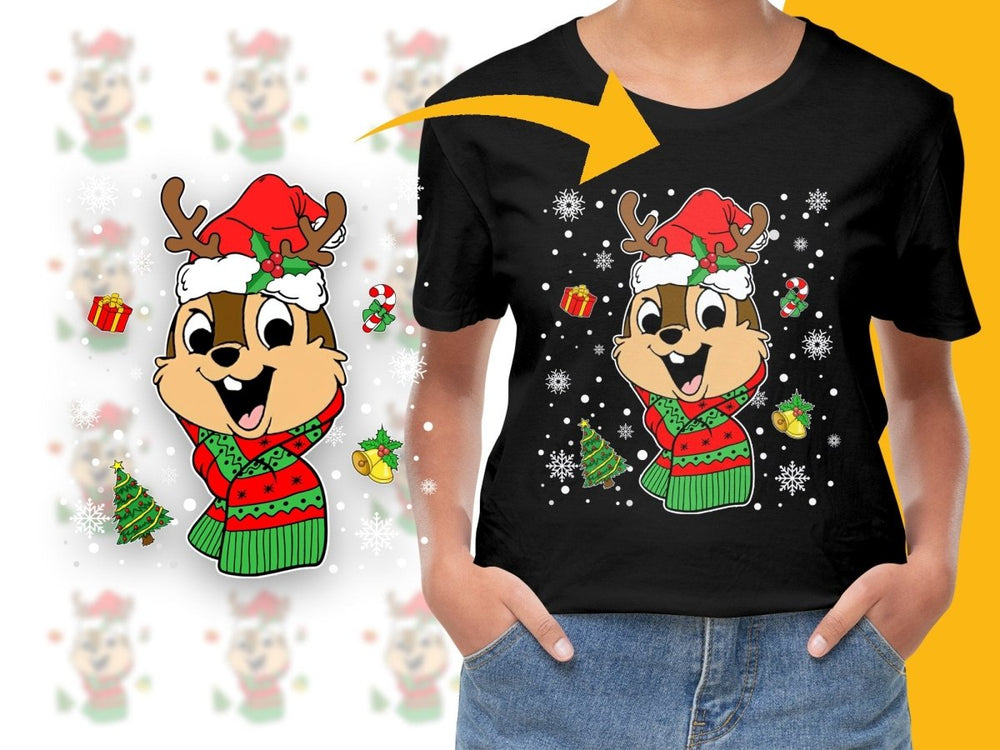 Cute Festive Reindeer Character Christmas Holiday PNG File - Teepew