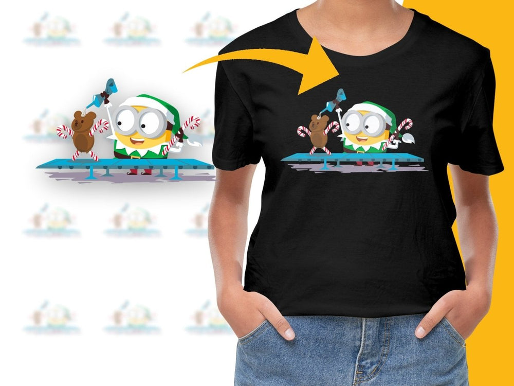 Cute Minion Elf Christmas Design Festive PNG File - Teepew