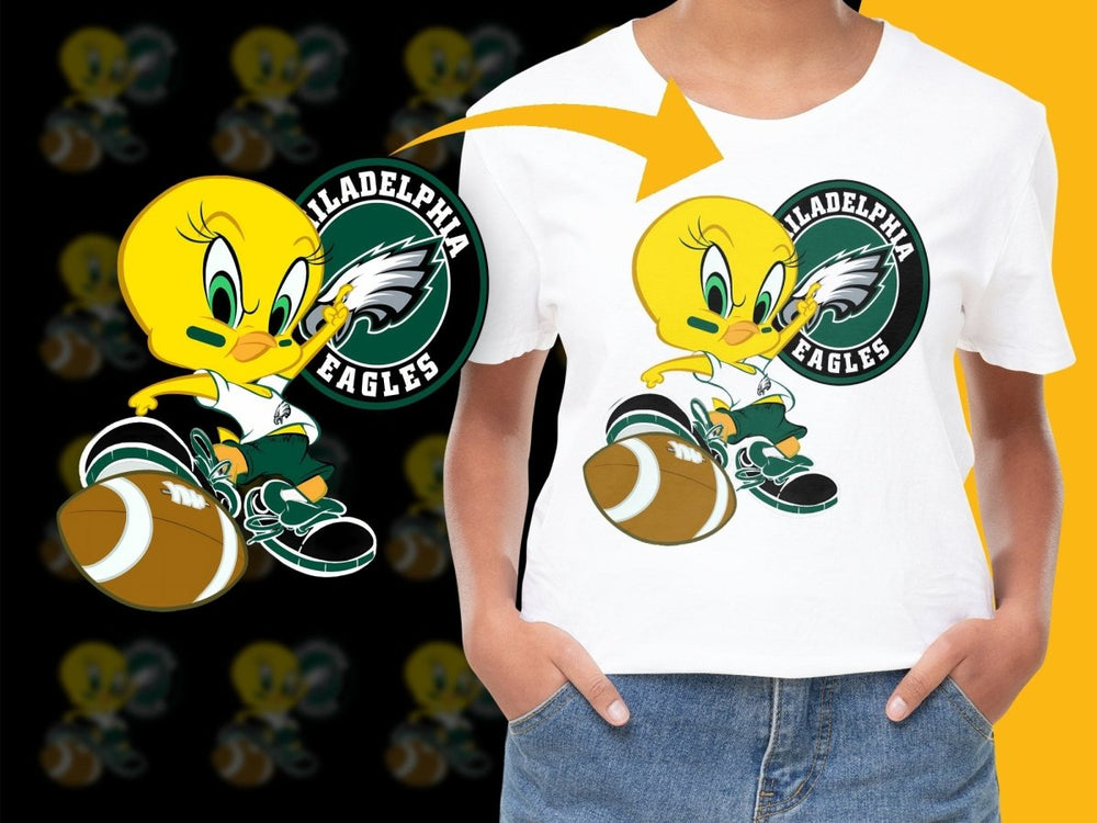 Cute Philadelphia Eagles Tweety Bird PNG File - Teepew