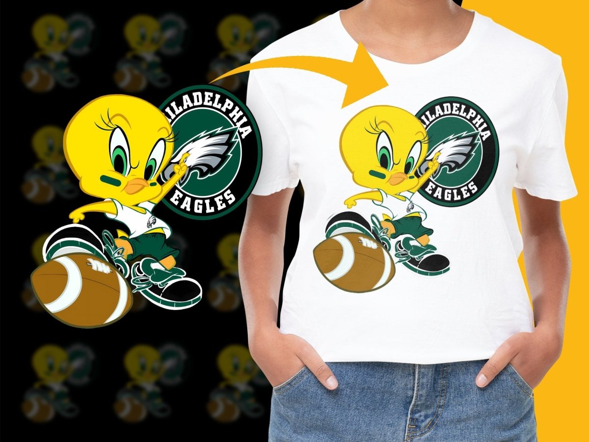 Cute Philadelphia Eagles Tweety Bird PNG File - Teepew