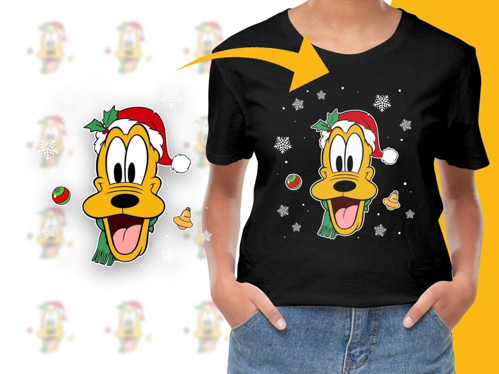 Cute Pluto Christmas Design Holiday Themed PNG File - Teepew