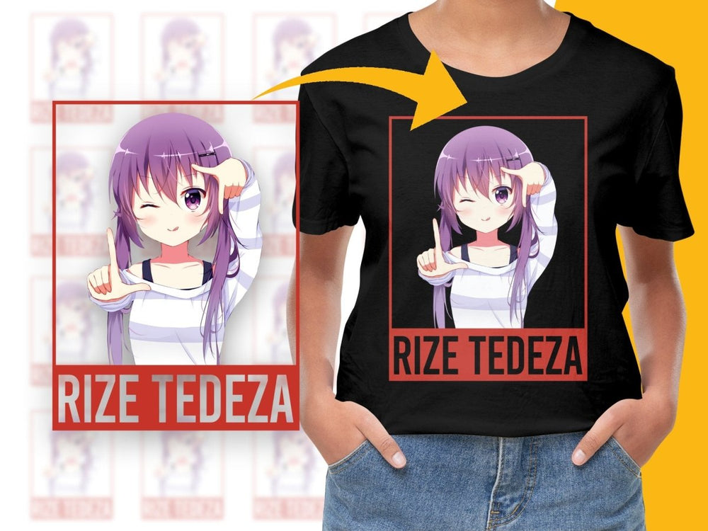 Cute Rize Tedeza Anime Character PNG Digital Download - Teepew