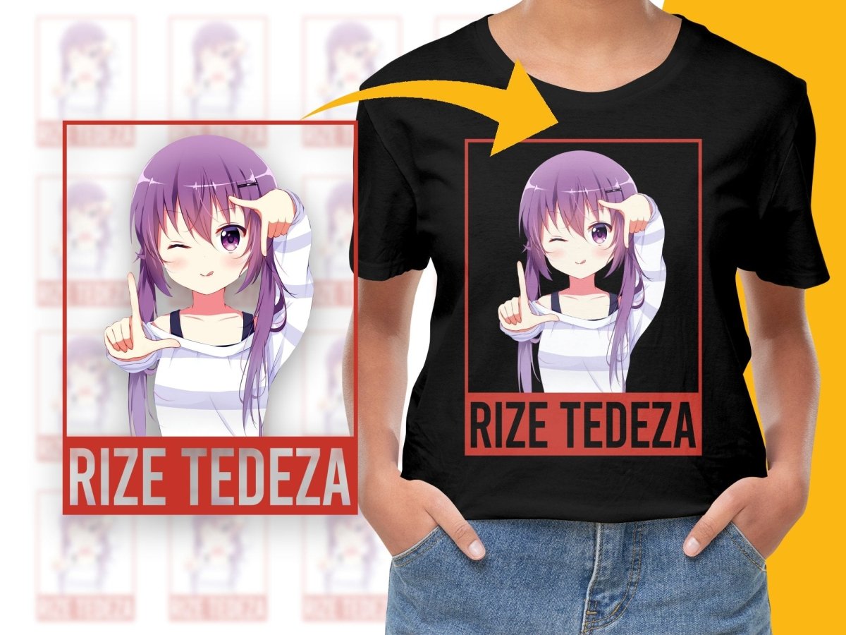 Cute Rize Tedeza Anime Character PNG Digital Download - Teepew